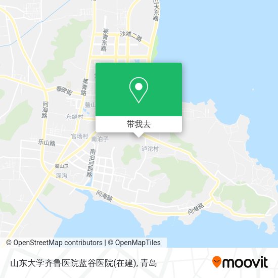 山东大学齐鲁医院蓝谷医院(在建)地图
