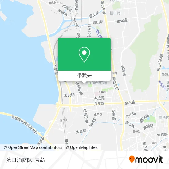 沧口消防队地图