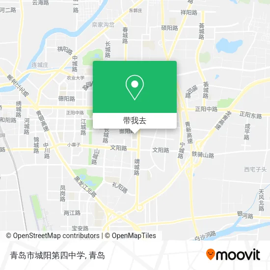 青岛市城阳第四中学地图