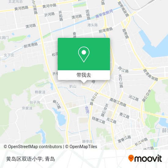 黄岛区双语小学地图