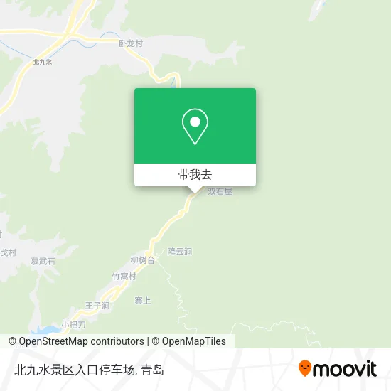 北九水景区入口停车场地图