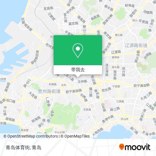 青岛体育街地图