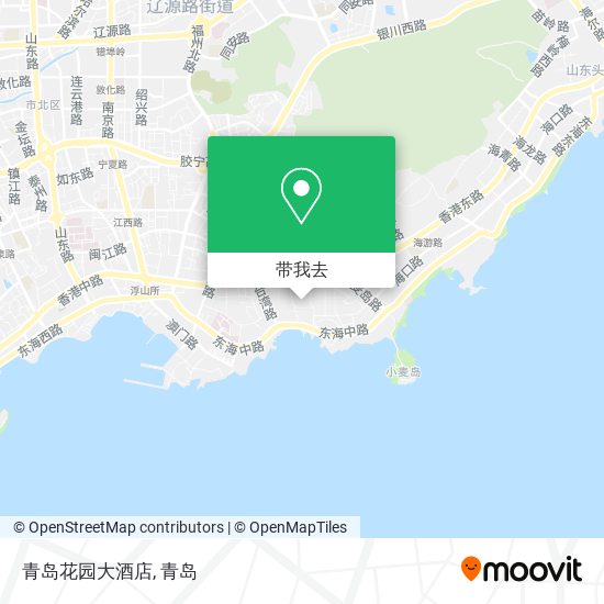 青岛花园大酒店地图