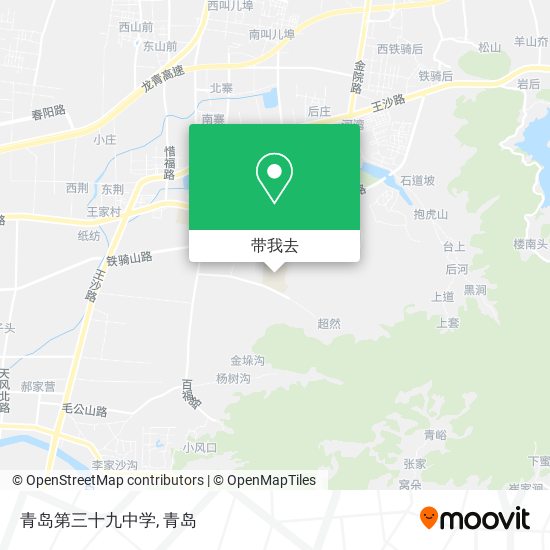 青岛第三十九中学地图