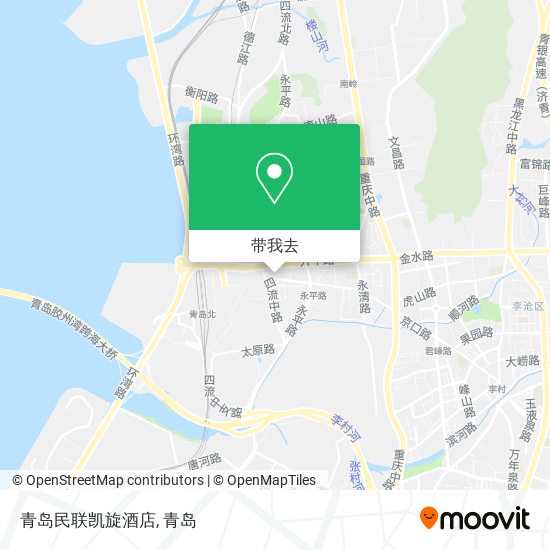 青岛民联凯旋酒店地图