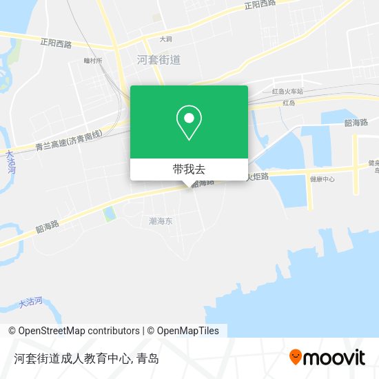 河套街道成人教育中心地图
