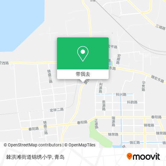 棘洪滩街道锦绣小学地图