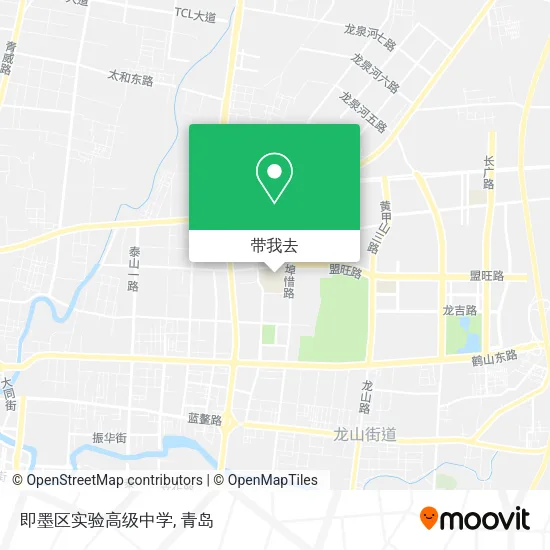 即墨区实验高级中学地图