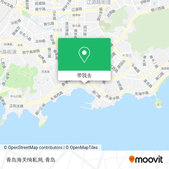 青岛海关缉私局地图