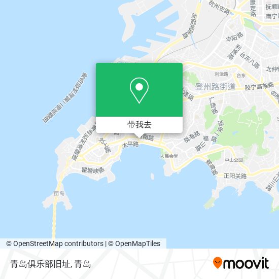 青岛俱乐部旧址地图