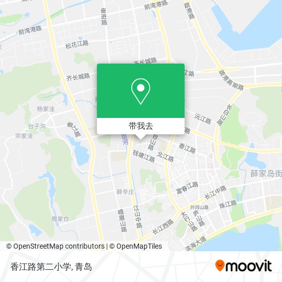 香江路第二小学地图
