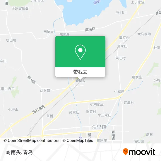 岭南头地图