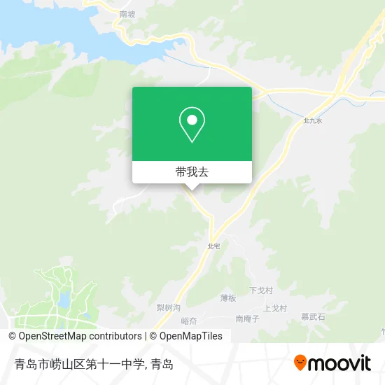 青岛市崂山区第十一中学地图
