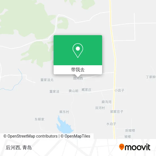 后河西地图