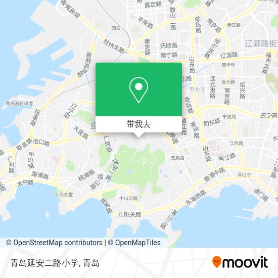 青岛延安二路小学地图