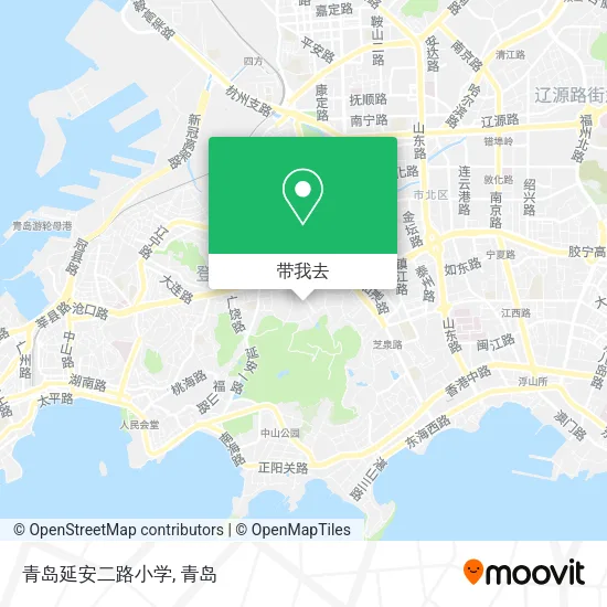 青岛延安二路小学地图