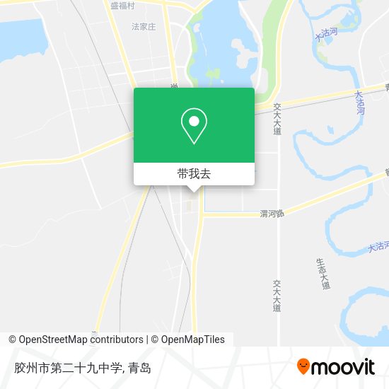 胶州市第二十九中学地图