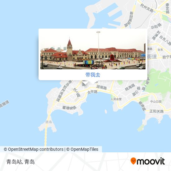 青岛站地图