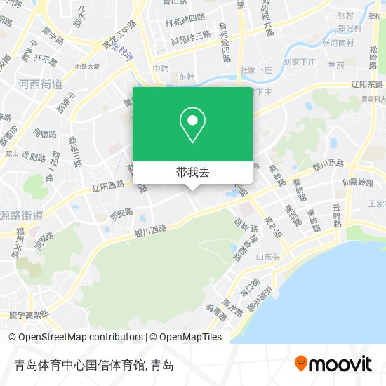 青岛体育中心国信体育馆地图
