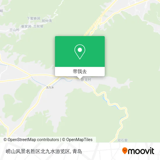 崂山风景名胜区北九水游览区地图