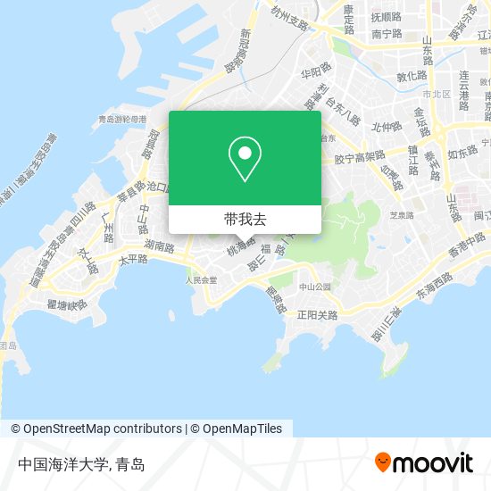 中国海洋大学地图