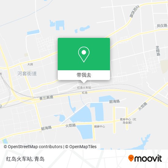 红岛火车站地图