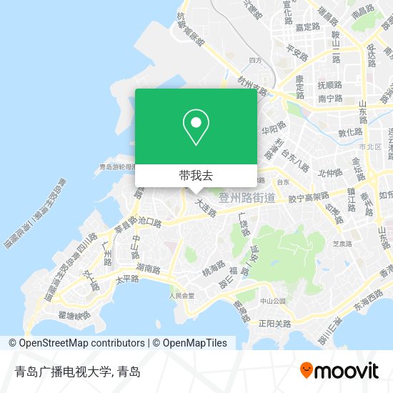 青岛广播电视大学地图