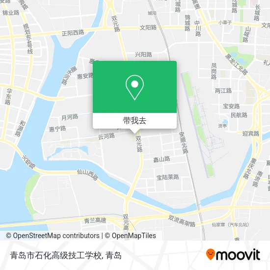 青岛市石化高级技工学校地图