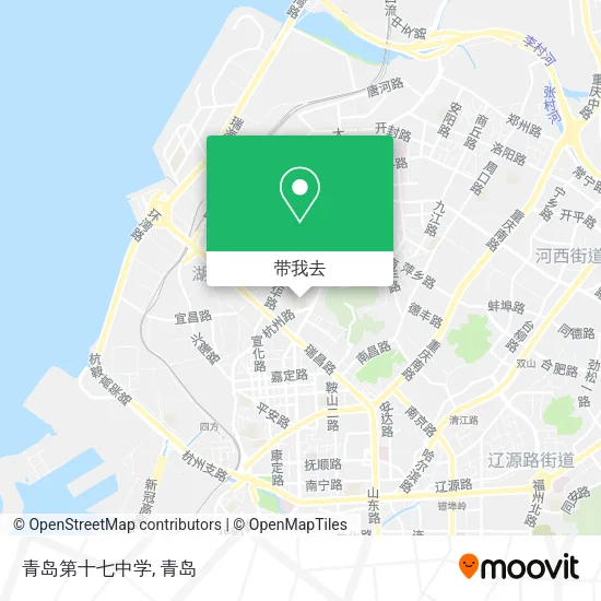 青岛第十七中学地图