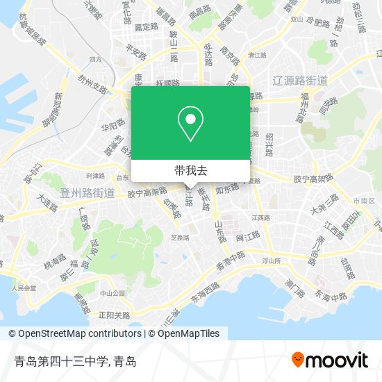 青岛第四十三中学地图
