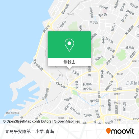 青岛平安路第二小学地图
