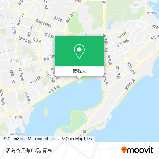 唐岛湾滨海广场地图