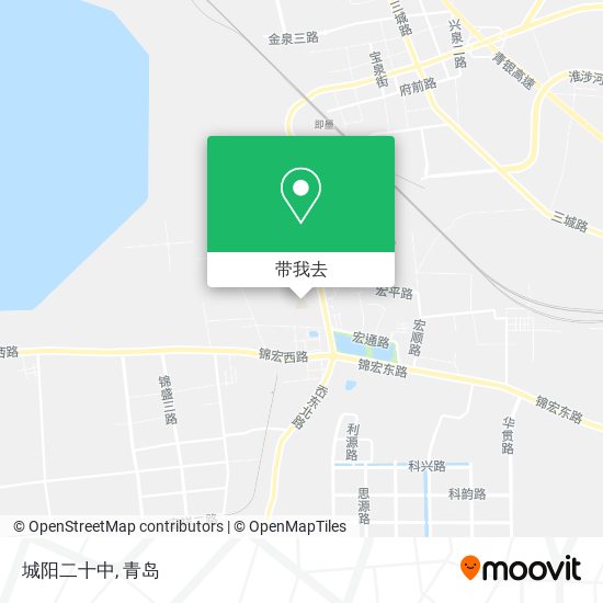城阳二十中地图
