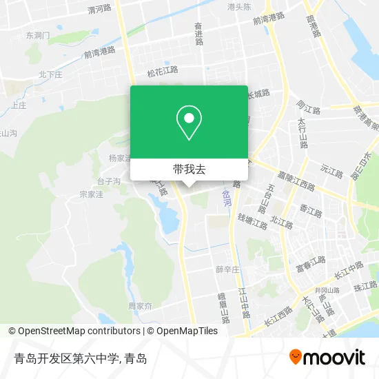 青岛开发区第六中学地图