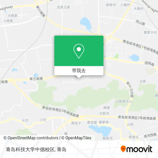 青岛科技大学中德校区地图