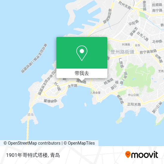 1901年哥特式塔楼地图