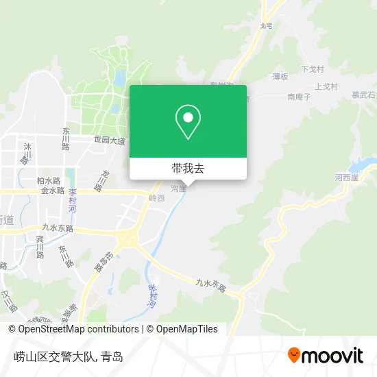 崂山区交警大队地图