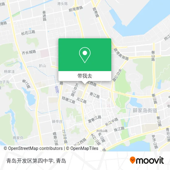 青岛开发区第四中学地图