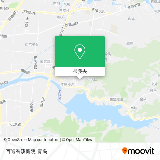 百通香溪庭院地图