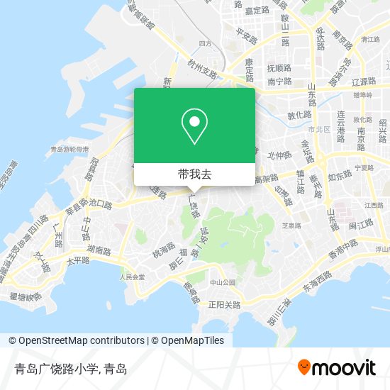 青岛广饶路小学地图