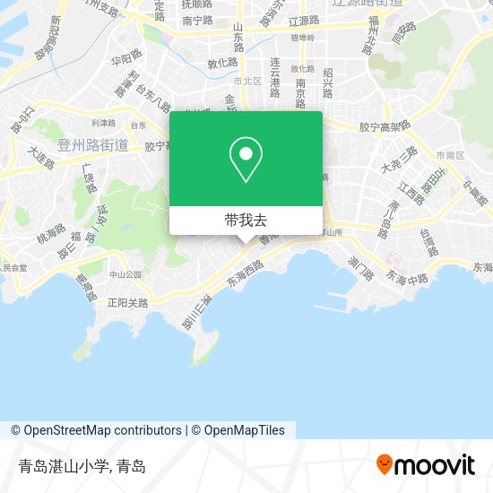 青岛湛山小学地图