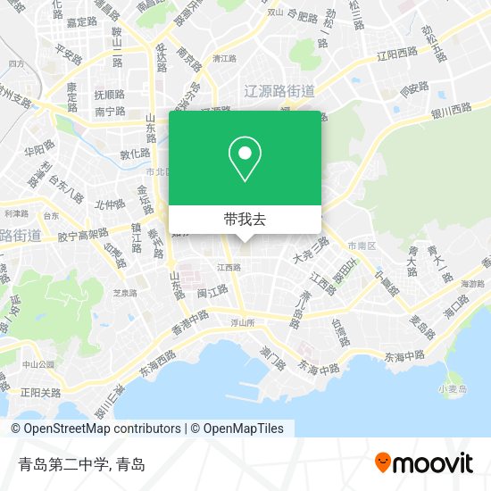 青岛第二中学地图