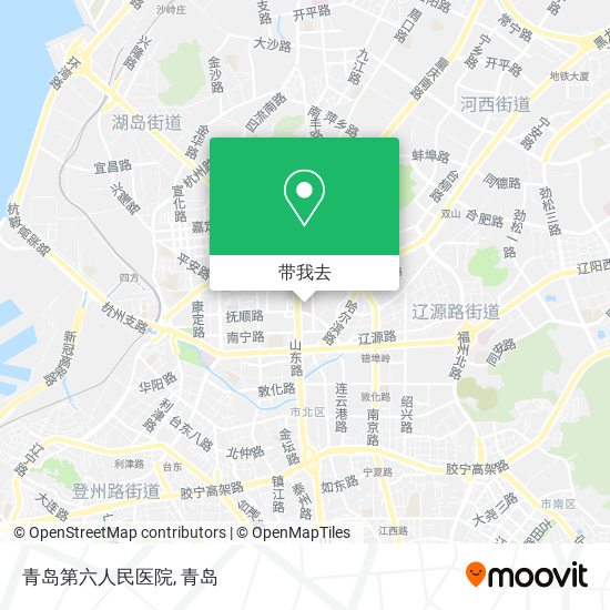 青岛第六人民医院地图