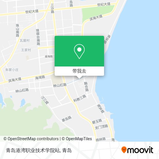 青岛港湾职业技术学院站地图