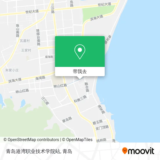 青岛港湾职业技术学院站地图