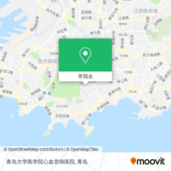 青岛大学医学院心血管病医院地图