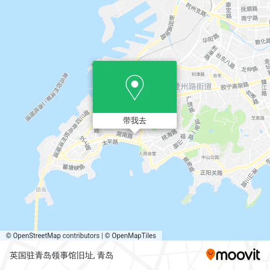 英国驻青岛领事馆旧址地图