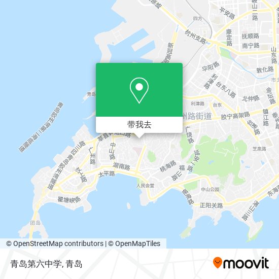 青岛第六中学地图