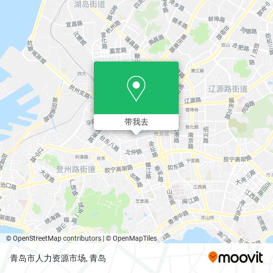 青岛市人力资源市场地图