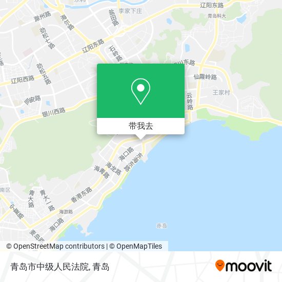 青岛市中级人民法院地图